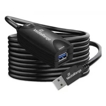 USB-A na USB-A kábel MediaRange MRCS242 USB 3.2 Gen 1 (3.1 Gen 1) 5 m 5 Gbit/s čierny