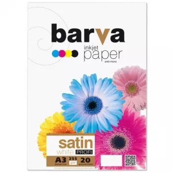 Fotopapier biely saténový BARVA 255 g/m², A3, 20 listov