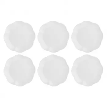 Jedálenský tanier LA PORCELLANA BIANCA sada 6 ks, biely porcelán, 26 cm