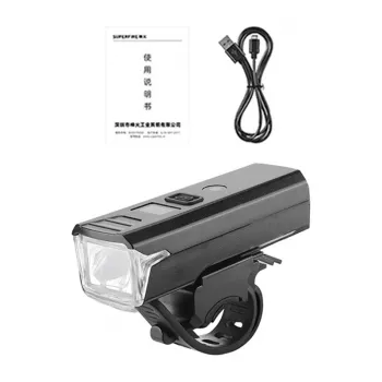 Bicyklové LED predné svetlo Superfire D6 (model BL56-B) — kompaktné nabíjateľné bicyklové svetlo