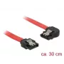 SATA kábel DeLOCK 83963 0,3 m SATA 7-Pin čierny červený