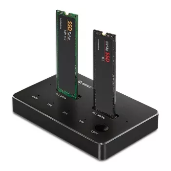 Qoltec 52274 M.2 SSD dokovacia stanica | NVMe | SATA | USB-C | DUAL 2 x 2TB