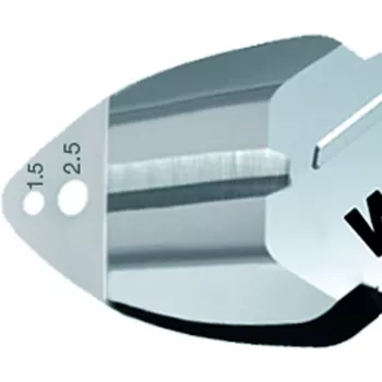 Ručné káblové nožnice Wiha 26745 — oceľová konštrukcia, 160 mm dĺžka, červená/žltá rukoväť
