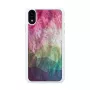 Puzdro na telefón iKins pre iPhone XR – dizajn vodných kvetov, biela