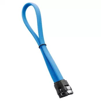 CableMod ModMesh - SATA kábel - Serial ATA 150/300/600 - SATA (W) na SATA (W) - 60cm - svetlomodrá (CM-CAB-SATA-N60KLB-R)