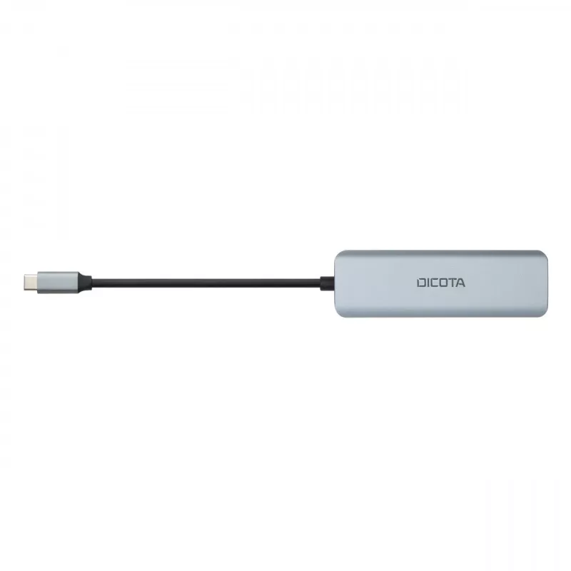 USB Type-C hub DICOTA D32061 10000 Mbit/s strieborný