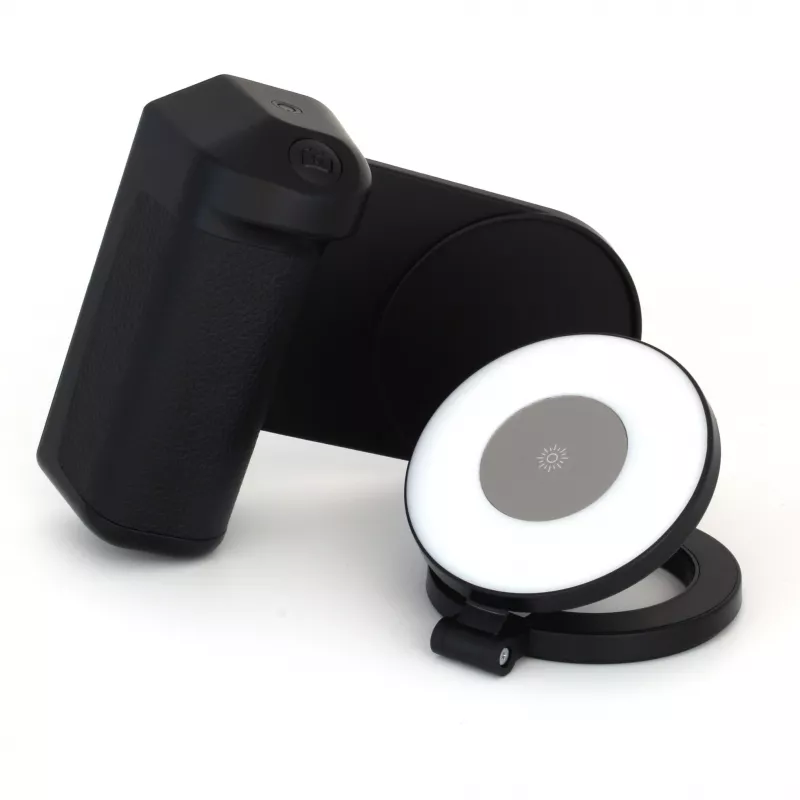 Selfie svetlo RealPower Selfie MagFree LED čierna biela ABS PU