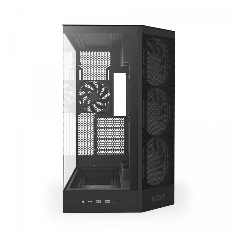 PC skriňa NZXT H9 Flow RGB Midi Tower čierna