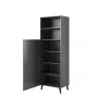 Úložná skriňa cama meble ABETO 60×40×176,5 cm grafit/lesk grafit