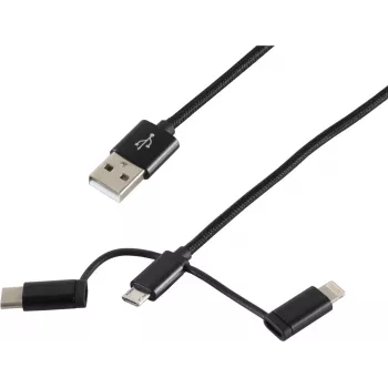 USB kábel ShiverPeaks BS14-50068 1m USB A Micro-USB B čierny