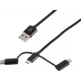 USB kábel ShiverPeaks BS14-50068 1m USB A Micro-USB B čierny