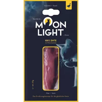 Vlhké maškrty pre mačky MOONLIGHT Dinner kačací filet 22 g vrecúško – dospelé mačky, prírodná kačica, 65 % vlhkosť, 23,2 % bielkoviny, nízkotučné 1,3 %
