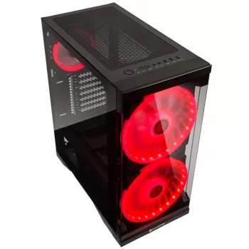 SILENOS PRO čierna verzia s ARGB ventilátorom a tvrdeným sklom