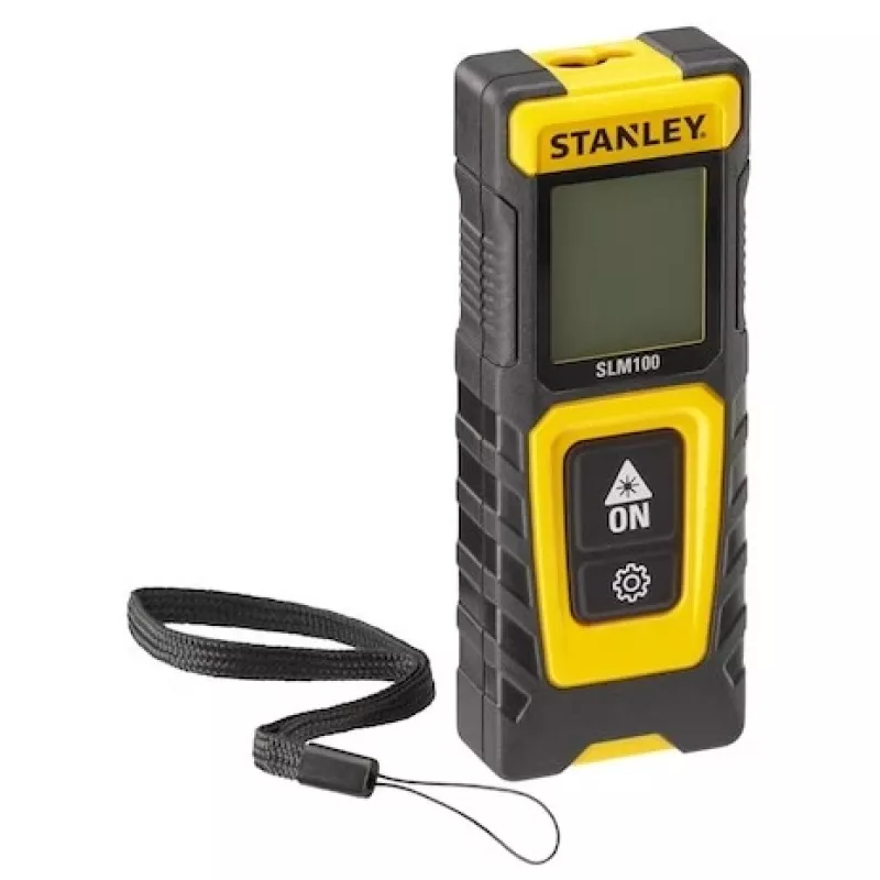 Diaľkomer STANLEY SLM100 — laserový dosah 30 m, kompaktný ručný merací prístroj