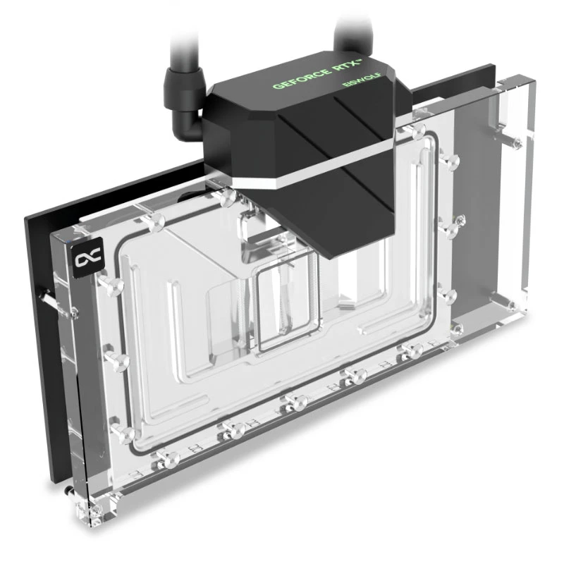 Vodný chladič Alphacool 14488 akryl mosadz nylon čierny transparentný