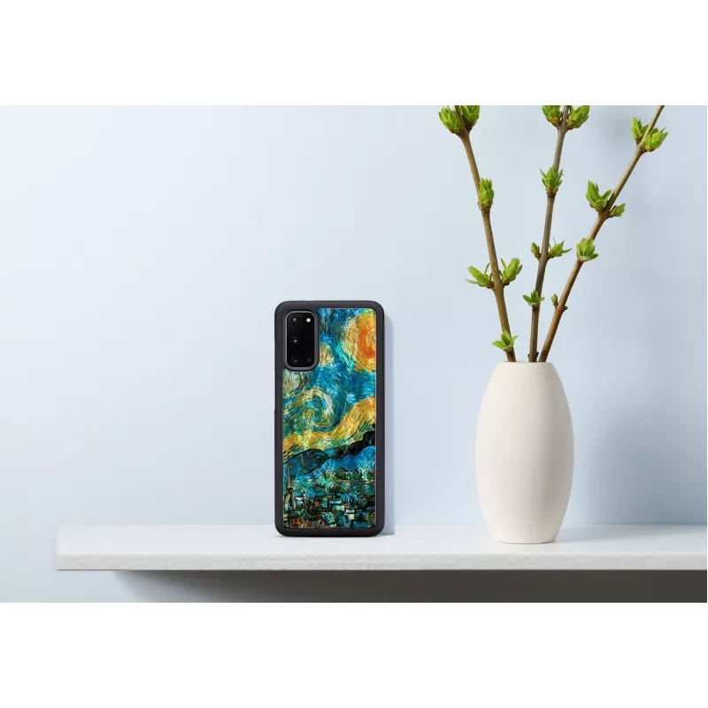 Ochranné puzdro iKins pre Samsung Galaxy S20 – čierny dizajn Hviezdna noc