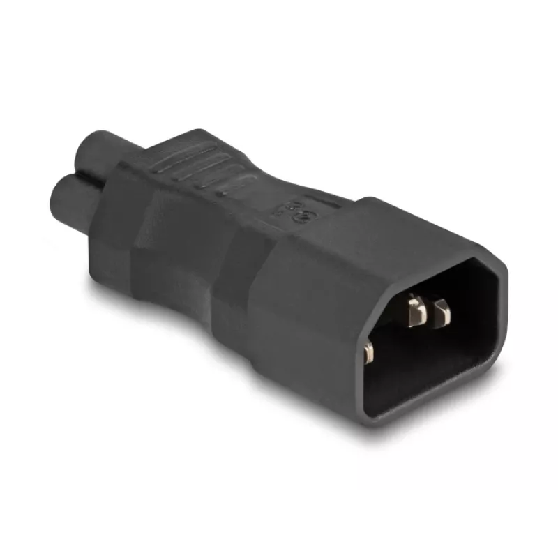 DeLOCK sieťový adaptér IEC 60320 C14 na C5 konektor samec 2,5 A rovný čierny