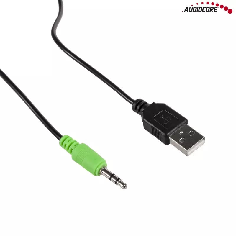 Audiocore AC805 stereo reproduktor 2.0 PC 6W čierny