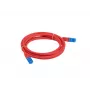 LANBERG PATCH KÁBEL S/FTP CAT.6A 0.5M ČERVENÝ LSZH