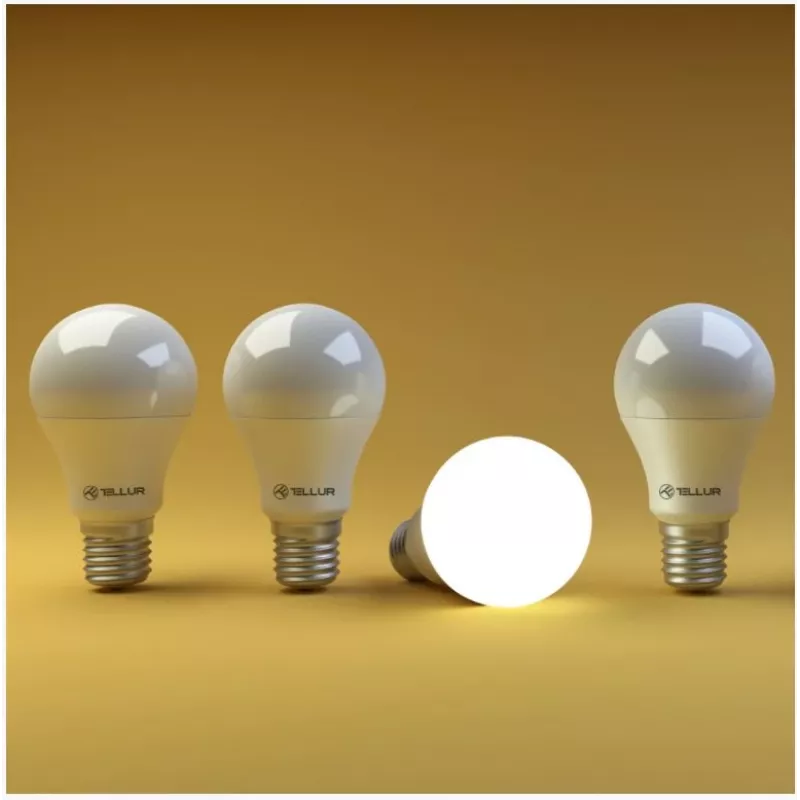 Tellur WiFi Smart žiarovka E27, 10W biela/teplá, stmievateľná
