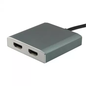 Equip USB Type-C na 2 x HDMI konektor samica adaptér, 3.2 Gen 1 (3.1 Gen 1), USB Type-C, HDMI výstup, 4096 x 2160 pixelov