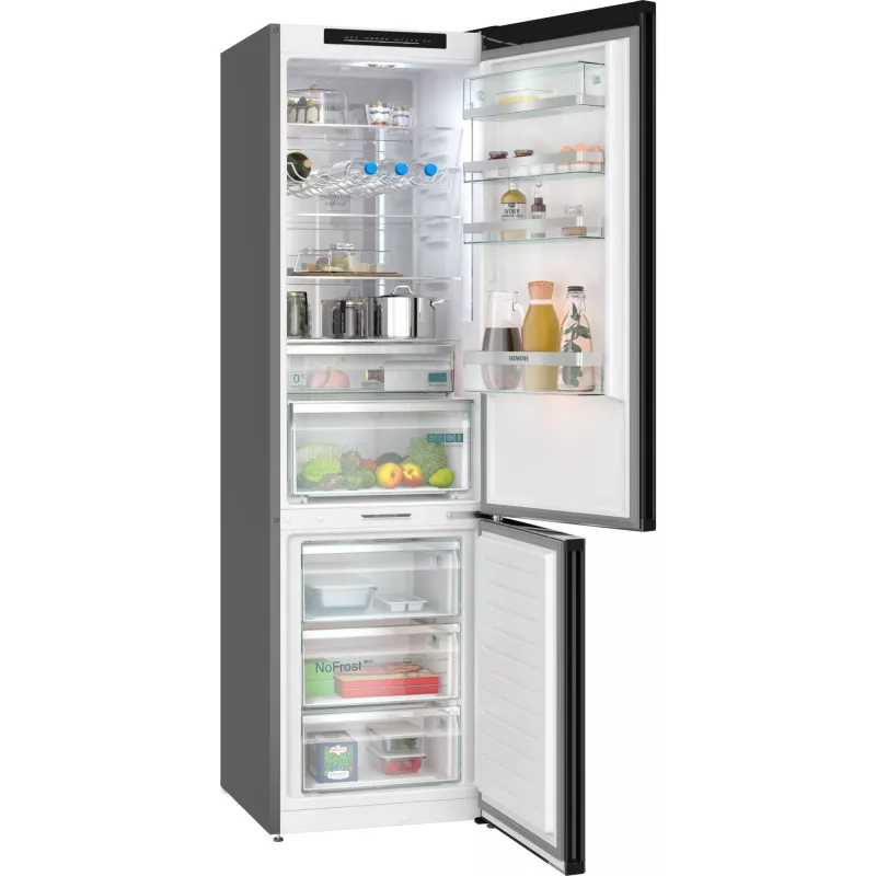 Chladnička s mrazničkou Siemens KG39NSBBF voľne stojaca 363 L, NoFrost, 33 dB, čierna