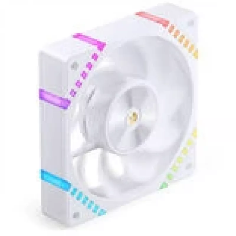 120 mm ventilátor skrine Jonsbo HF2-120 biely — Reverse Blade, PWM, ARGB