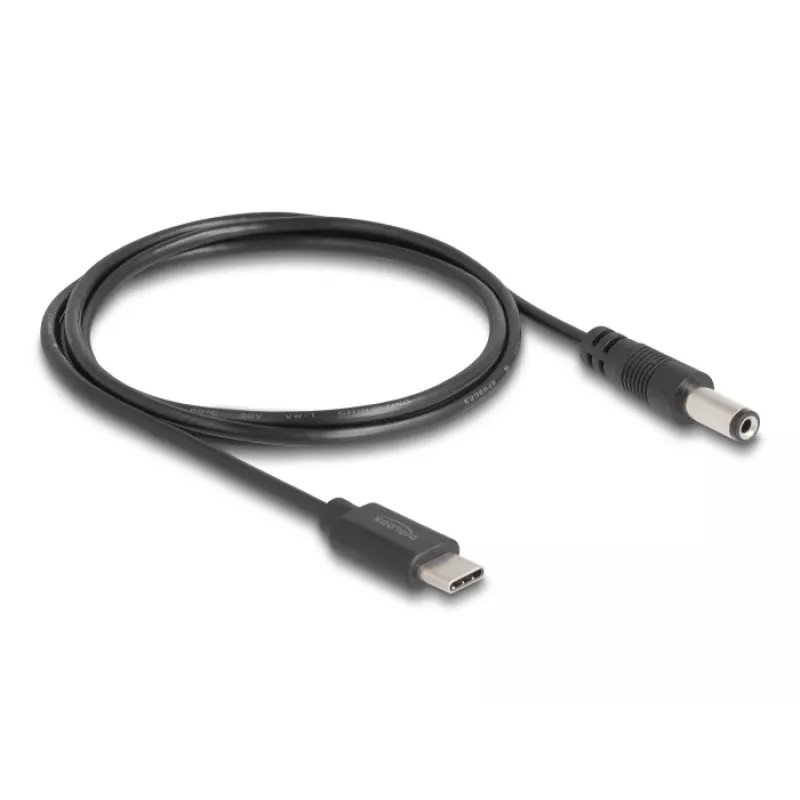 DeLOCK USB Type-C napájací kábel 1 m 5,5 x 2,1 mm konektor samec 5 V 1,5 A