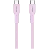 CANYON kábel OnWire 60CL C-C 60W COLOR pletený 1m ružový