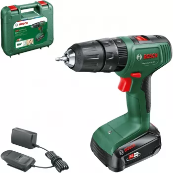 Akumulátorová príklepová vŕtačka EasyImpact 18V-38 (zelená/čierna, lítium-iónová batéria 2,0Ah, kufrík, POWER FOR ALL ALLIANCE)