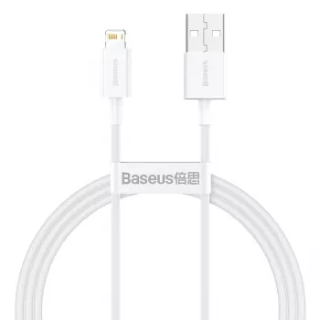 Baseus CALYS-A02 mobilný kábel biela 1 m USB A Lightning