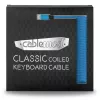 CableMod Classic špirálový kábel ku klávesnici CM-CKCA-MLB-KLB150KLB-R, Micro USB na USB-A, 150 cm, modrý (Spectrum Blue)