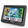 Hygrometer teplomer GreenBlue GB540 — interiérový 0–50°C / exteriérový -20–65°C, DCF hodiny, vonkajší senzor 60 m, čierny