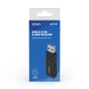 Čítačka kariet SAVIO AK-64 USB 3.2 Gen 1 výstup typu A, slot MicroSD, 5000 Mbit/s, čierna