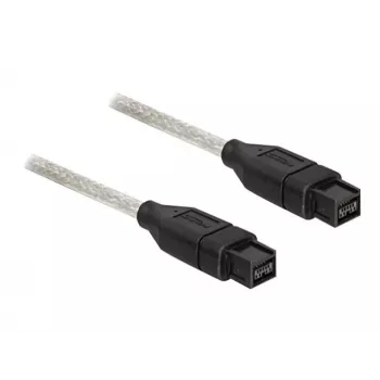 FireWire kábel DeLOCK FireWire B/B 1,0 m sivý