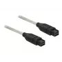 FireWire kábel DeLOCK FireWire B/B 1,0 m sivý