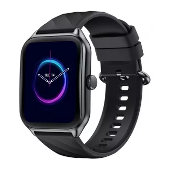 Smart hodinky Zeblaze GTS 4 — 1,94 palca (4,93 cm) AMOLED, 466×466 px, dotyková obrazovka, Wi‑Fi, silikónový remienok, čierne