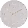 NeXtime 3096WI - nástenné hodiny - quartzové hodiny - okrúhle - biela - drevo - drevo