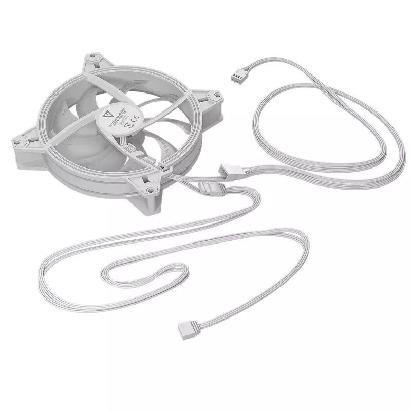Ventilátor do skrine MODECOM VOLCANO APEX 140 ARGB WHITE 140mm Reverse