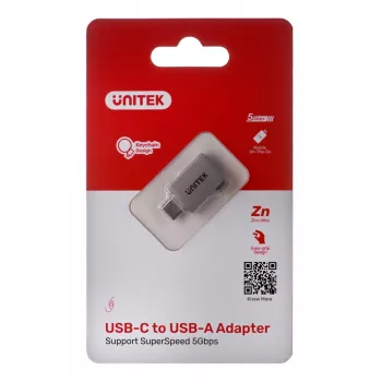 UNITEK adaptér USB-C-USB-A 3.1 GEN1, M/F, A1025GNI