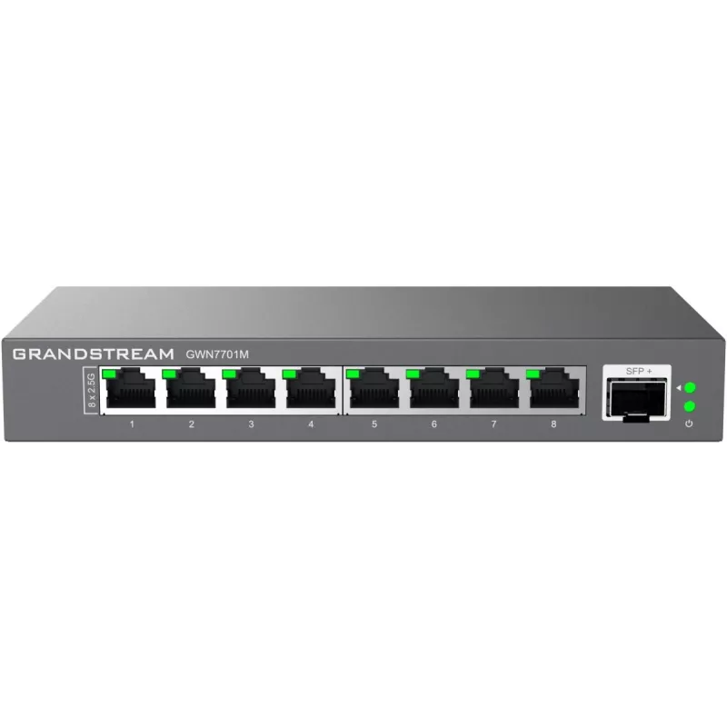 Grandstream Networks GWN7701M sieťový switch unmanaged 2.5G Ethernet (100/1000/2500) čierny