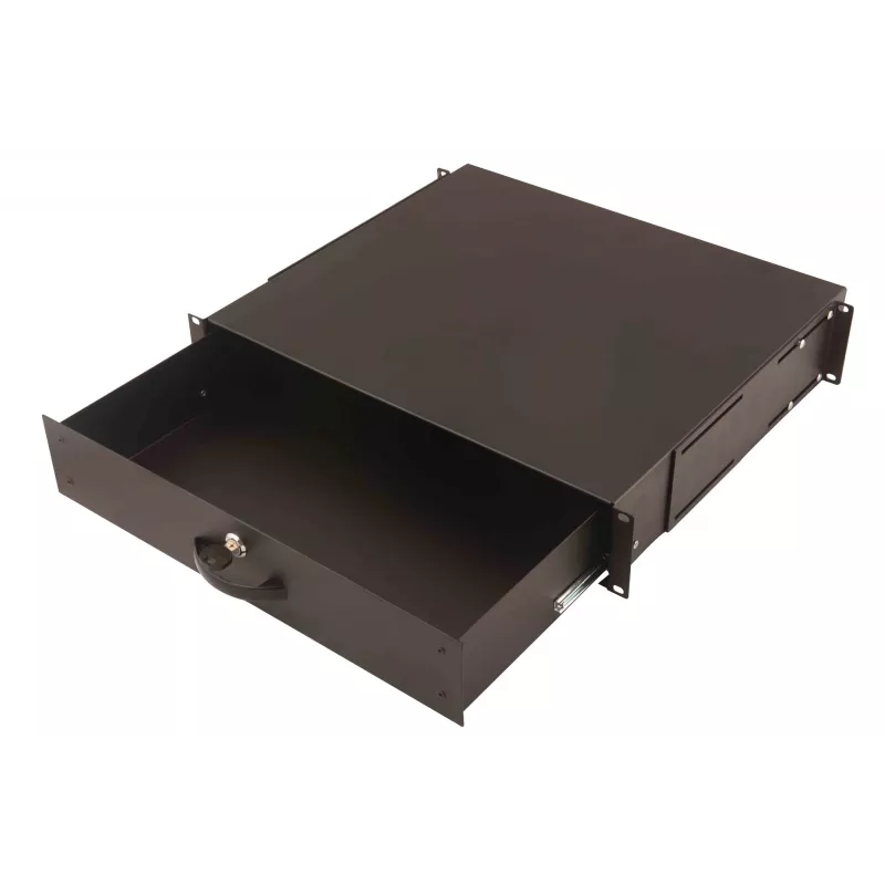 Zásuvka na klávesnicu s úložným priestorom na dokumenty Digitus DN-19 KEY-2U-SW