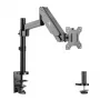 Stolový držiak monitora MACLEAN MC-775 pre 32 palcové (81,3 cm) obrazovky, VESA 75x75–100x100, do 8 kg, sivý