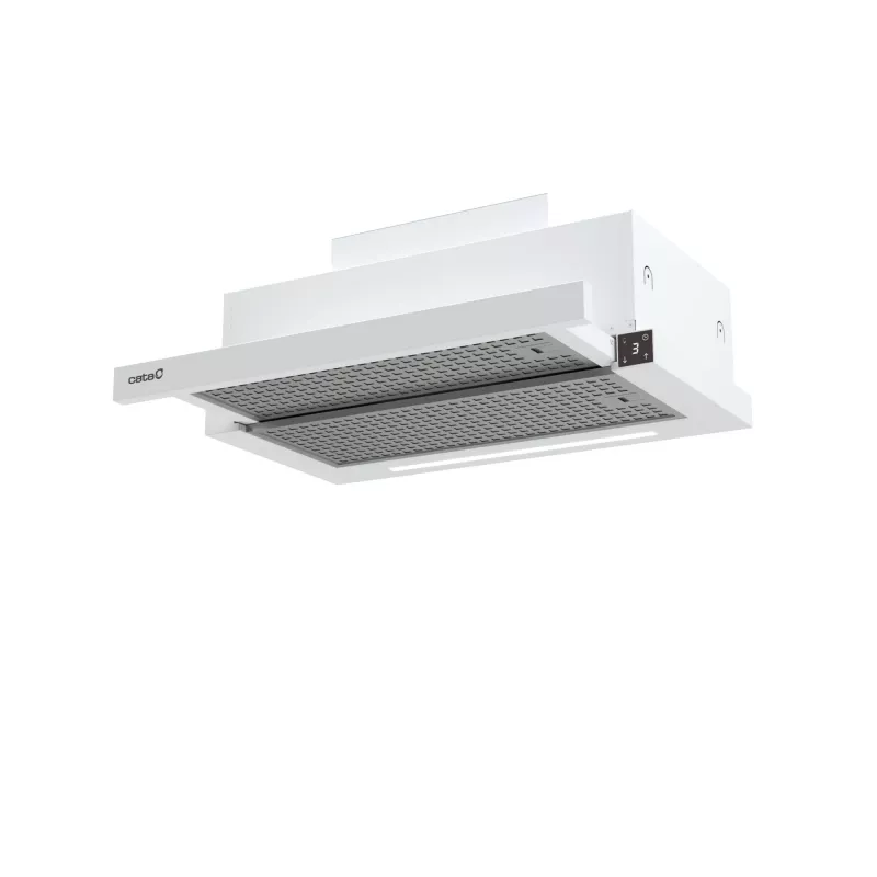 Vstavaný digestor CATA TFH 6830 GWH 600 m³/h biely dotykové ovládanie