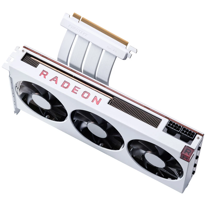 PHANTEKS PCI-E 4.0 x16 Riser plochý kábel, 180 stupňov, 30 cm - biela