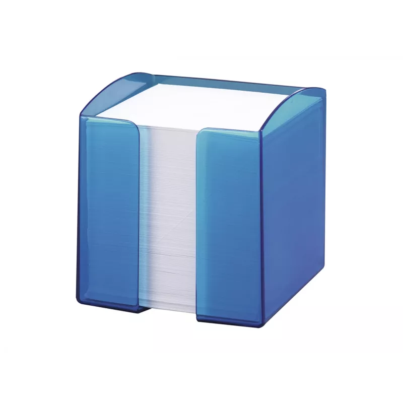 Štvorcový poznámkový blok Durable TREND štvorcový modrý transparentný