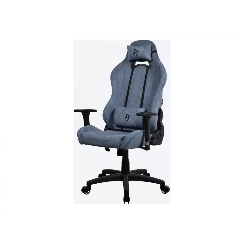Herná stolička Arozzi Torretta SoftFabric Blue — ergonomický dizajn, nastaviteľná výška a nastaviteľné podrúčky