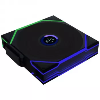 Lian Li UNI FAN TL Wireless LCD ARGB 120 mm Reverse Blade - čierna