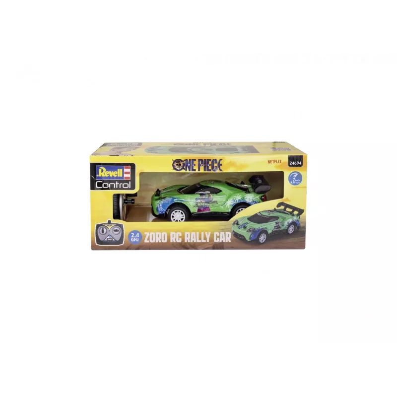 RC rally auto REVELL One Piece Zoro – diaľkovo ovládaný model, tematický zberateľský dizajn
