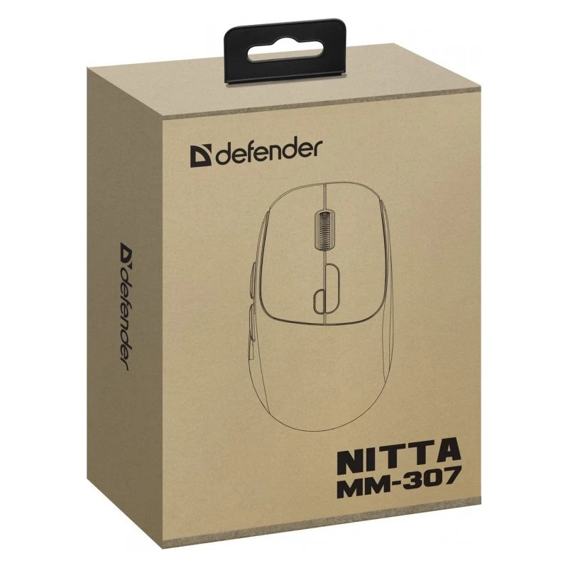 Myš Defender NITTA MM-307 RF+BT OPTICKÁ 1600dpi 6T BIELA